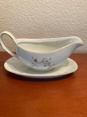 Vintage 'Winterling'  Gravy Boat with attached Base !